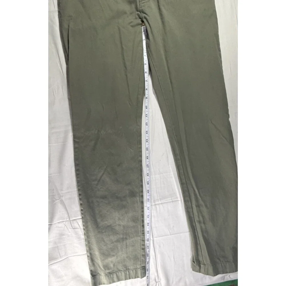 J.Crew The Driggs Chino Pants Men's 32x32 Olive Green Slim Fit Casual